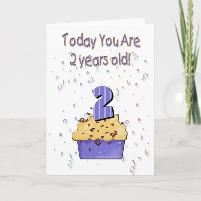 Carte 2e anniversaire - Customisée (Devant)