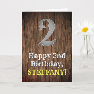 Carte 2e anniversaire : Pays inspiré par l'Ouest Look, N