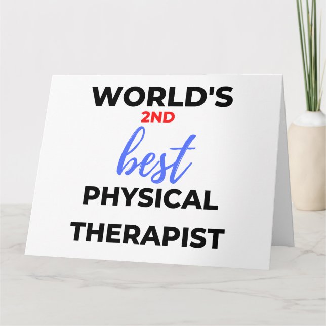 Carte 2e meilleur physiothérapeute au monde 2 (Devant)