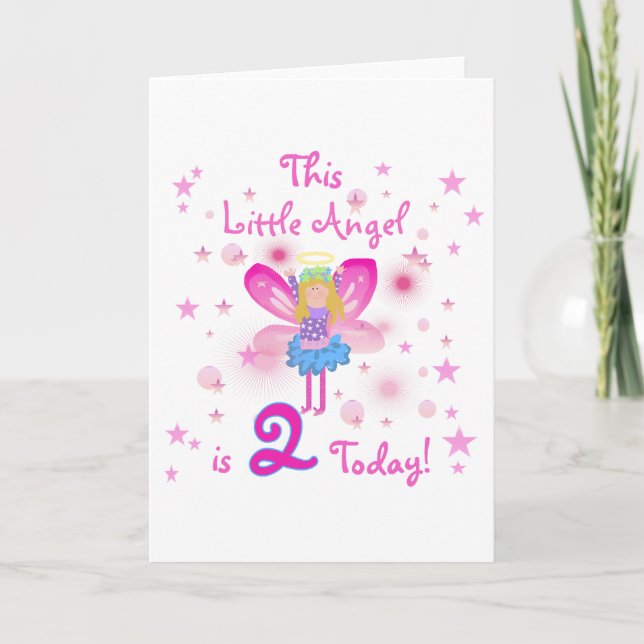 Carte 2e T-shirts et cadeaux d'anniversaire Little Angel (Devant)