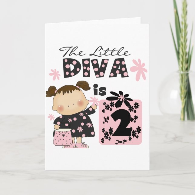 Carte 2èmes T-shirts et cadeaux d'anniversaire de petite (Devant)