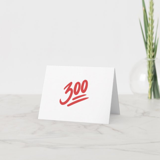 Carte 300 Emoji | Bowling Perfect Game Score (Devant)