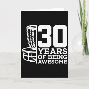 Carte 30 Ans d'être formidable Disc Golf 30e Anniversair