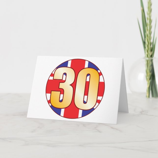 Carte 30 UK Gold (Devant)