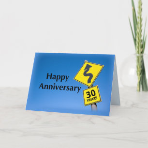 Carte 30e année Business Anniversary Société Entreprise