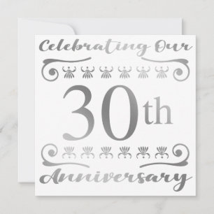 Carte 30e anniversaire du Mariage