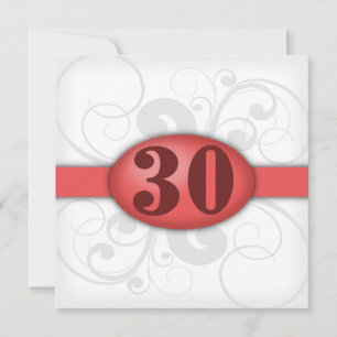 Carte 30e anniversaire ou anniversaire
