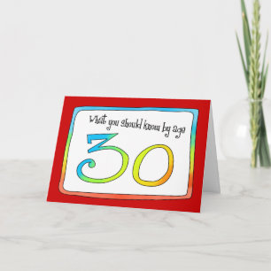 Carte 30e anniversaire Paroles de sagesse