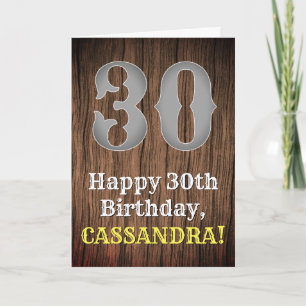 Carte 30e anniversaire : Pays inspiré par l'Ouest Look,