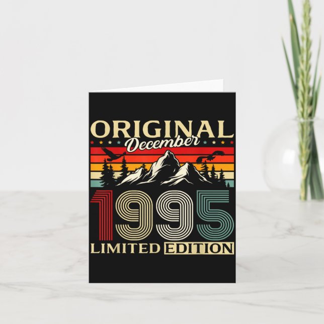 Carte 30th Birthday Gift Men Women Original December 199 (Devant)