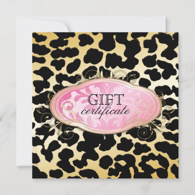 Carte 311-Bodacious Boutique Golden Leo Certificat cadea (Devant)