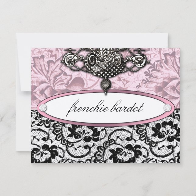Carte 311 Frenchie Boudoir Certificat cadeau Metallic (Devant)