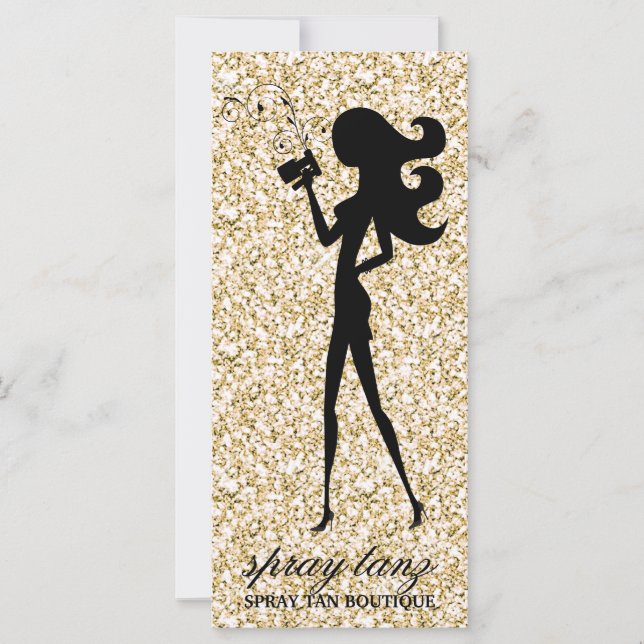 Carte 311 Spray Tan Fashionista Certificat Cadeau Étince (Devant)
