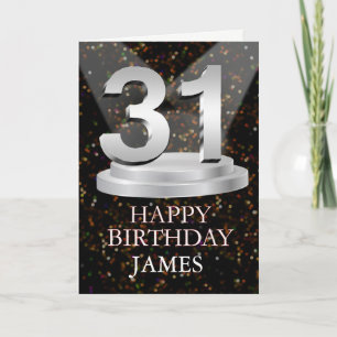 Carte 31e Anniversaire Points saillants Ajouter une cart