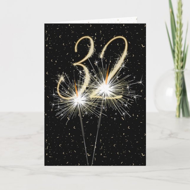 Carte 32e anniversaire du mariage (Devant)