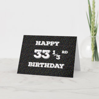 Carte 33 gribouillis de 1/3 anniversaire