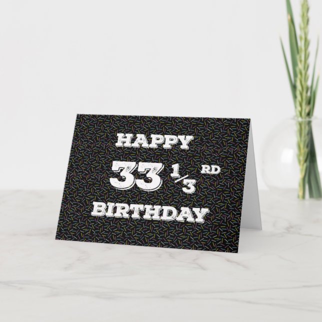 Carte 33 gribouillis de 1/3 anniversaire (Devant)