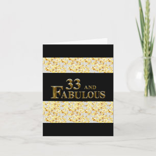 Carte 33e anniversaire 