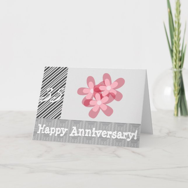 Carte 35e anniversaire de mariage (Devant)