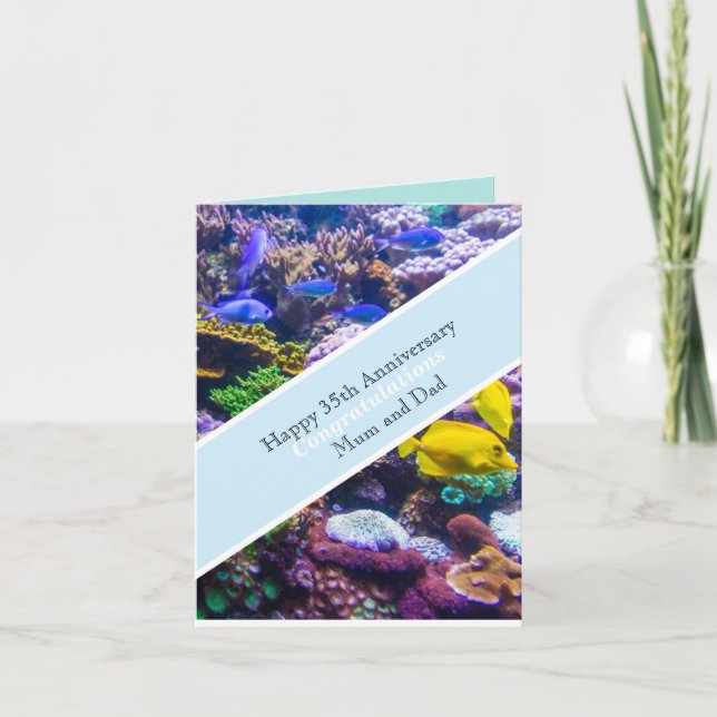 Carte 35e anniversaire du Mariage Coral (Devant)