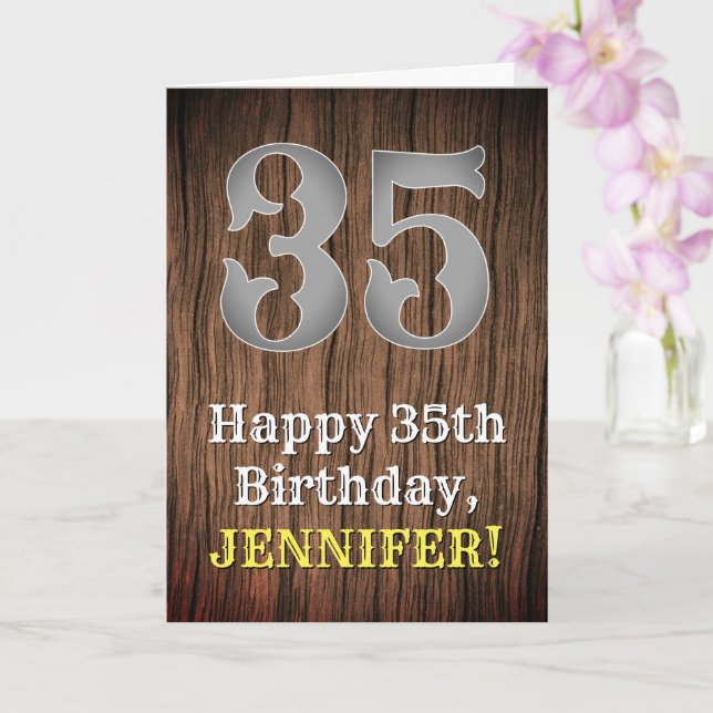 Carte 35e anniversaire : Pays inspiré par l'Ouest Look,  (Orchidée)