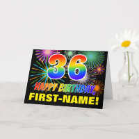 36e anniversaire : Bold, Fun, Fireworks, Rainbow 3