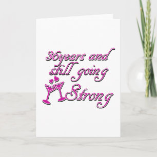 Carte 36e anniversaire du mariage