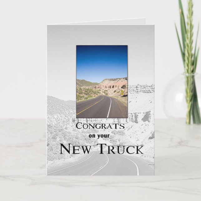 Carte 3719 Félicitations pour le nouveau camion (Devant)