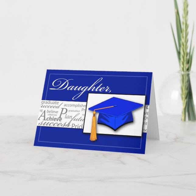 Carte 3727 Mots De Graduation De Fille (Devant)