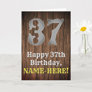 Carte 37e anniversaire : Pays inspiré par l'Ouest Look,