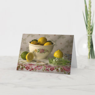 Carte 3856 Bowl of Lemons & Limes Birthday Card