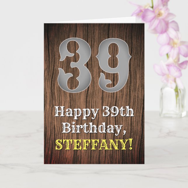 Carte 39e anniversaire : Pays inspiré par l'Ouest Look,  (Orchidée)
