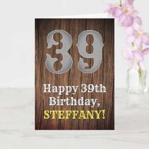Carte 39e anniversaire : Pays inspiré par l'Ouest Look, 