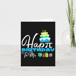 Carte 3.14 Gâteau Joyeux Jour Pi Pour Enseignant Joyeux