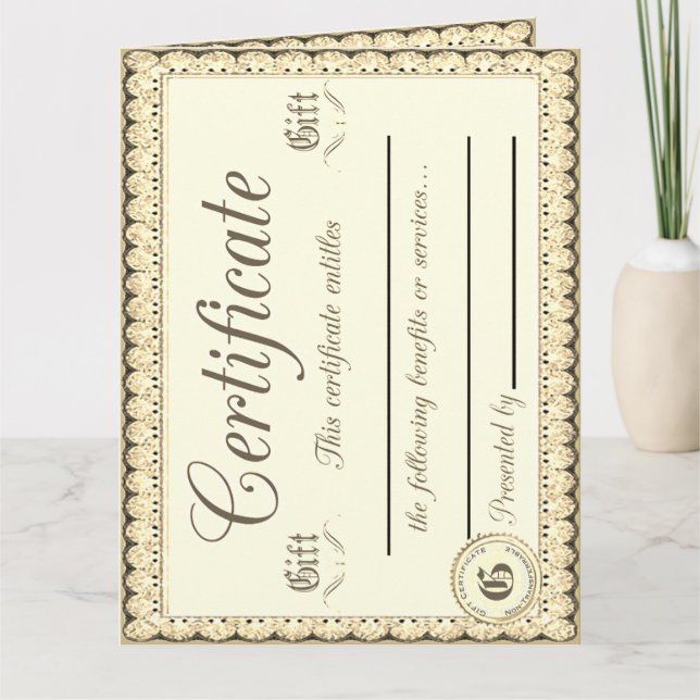 Carte 3 Certificats-Cadeaux (Devant)