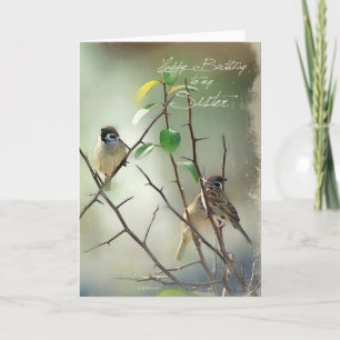 Carte 3 Chanson Birthday Birthday Card pour votre soeur