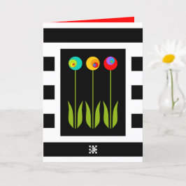 Carte 3 Fleurs Fibonacci sur Gras Gras Graduation