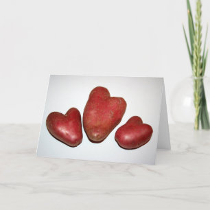 Carte 3 Pommes de terre Coeur La Pomme de terre Salutati