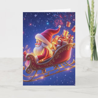 Carte 3D Santa Claus Christmas Greeting Card – Festive H