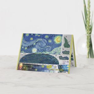 Carte 3D Van Gogh Starry Night Paper Craft