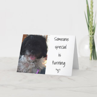 Carte "3e anniversaire" pour un "enfant spécial"