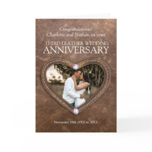3e cristaux de cuir mariage anniversaire photo