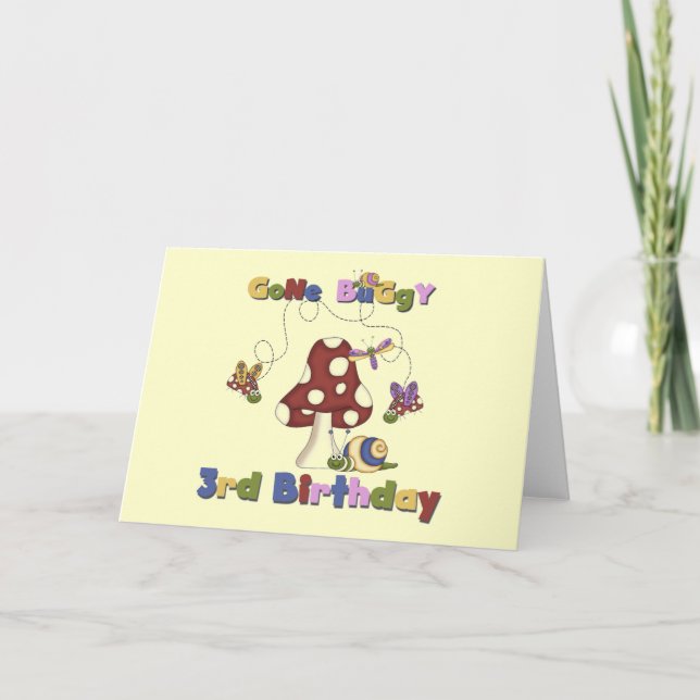 Carte 3ème Bogue T-shirts et cadeaux d'anniversaire (Devant)