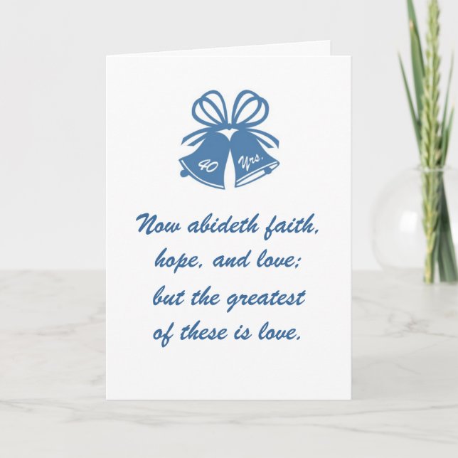 Carte 40 ans d'amour (Devant)