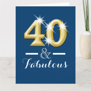 Carte 40 et fabuleux anniversaire d'or bleu