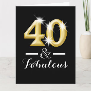Carte 40 et fabuleux anniversaire d'or noir