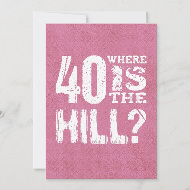 Carte 40 Où est la colline drôle 40e anniversaire PI01Z (Devant)