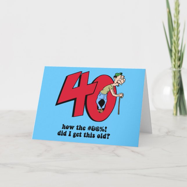 Carte 40e anniversaire (Devant)