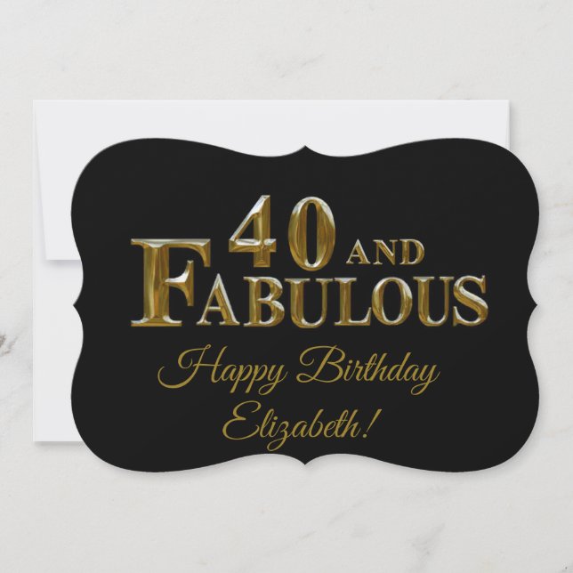 Carte 40e anniversaire (Devant)