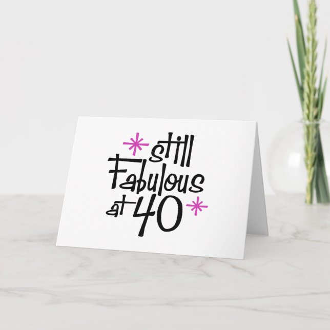 Carte 40e anniversaire (Devant)
